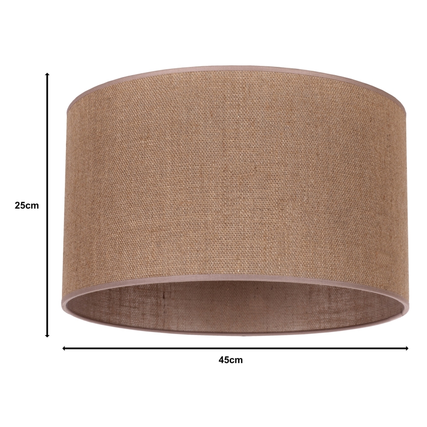 Duolla - Univerzális ROLLER E27 árnyékoló, 50 cm átmérő, barna