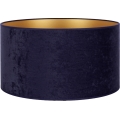 Duolla - Univerzális VELVET E27 lámpabúra, 35 cm átmérő, kék/arany