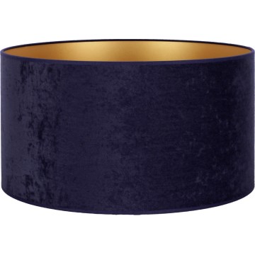 Duolla - Univerzális VELVET E27 lámpabúra, 35 cm átmérő, kék/arany