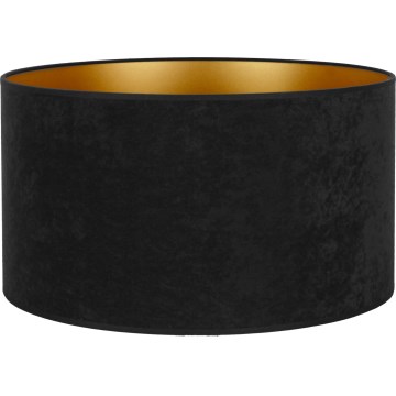 Duolla - Univerzális VELVET lámpabúra E27, átmérő 35 cm, fekete/arany