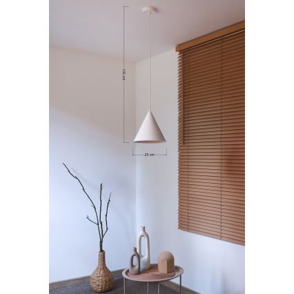 Duolla - Zsinóros csillár IRONLINE 1xG9/3W/230V átm. 25 cm fehér