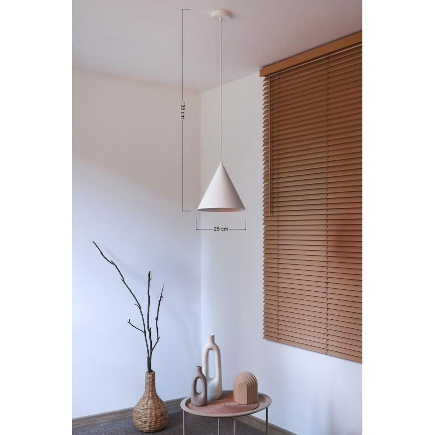 Duolla - Zsinóros csillár IRONLINE 1xG9/3W/230V átm. 25 cm fehér