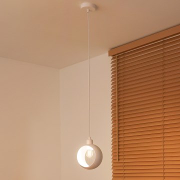 Duolla - Zsinóros függőlámpa IRONLINE 1xE27/15W/230V fehér