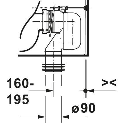 Duravit 20600900002 - D-CODE kombinált WC, kerámia/fényes fehér