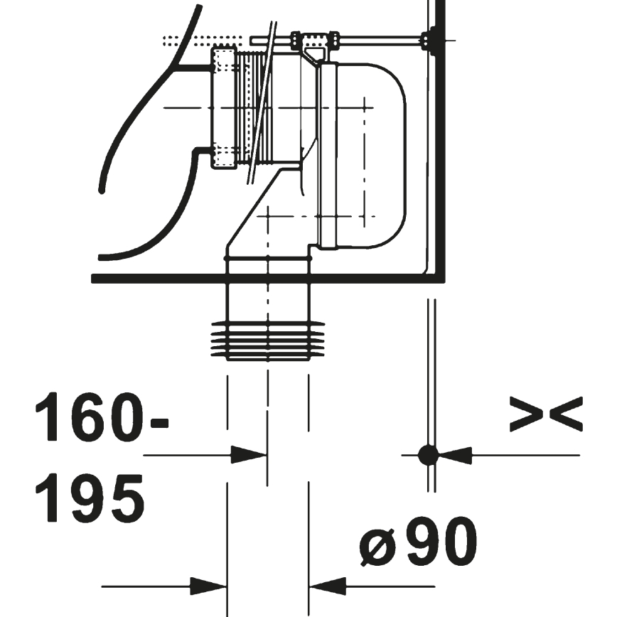 Duravit 20600900002 - D-CODE kombinált WC, kerámia/fényes fehér