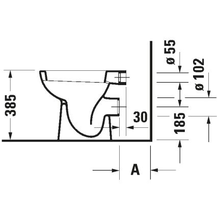 Duravit 21080900002 - álló WC D-CODE kerámia/fényes fehér