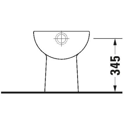 Duravit 21100100002 - D-CODE álló WC, kerámia, fényes fehér