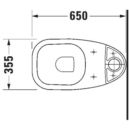 Duravit 21110100002 - D-CODE kompakt WC, kerámia, fényes fehér
