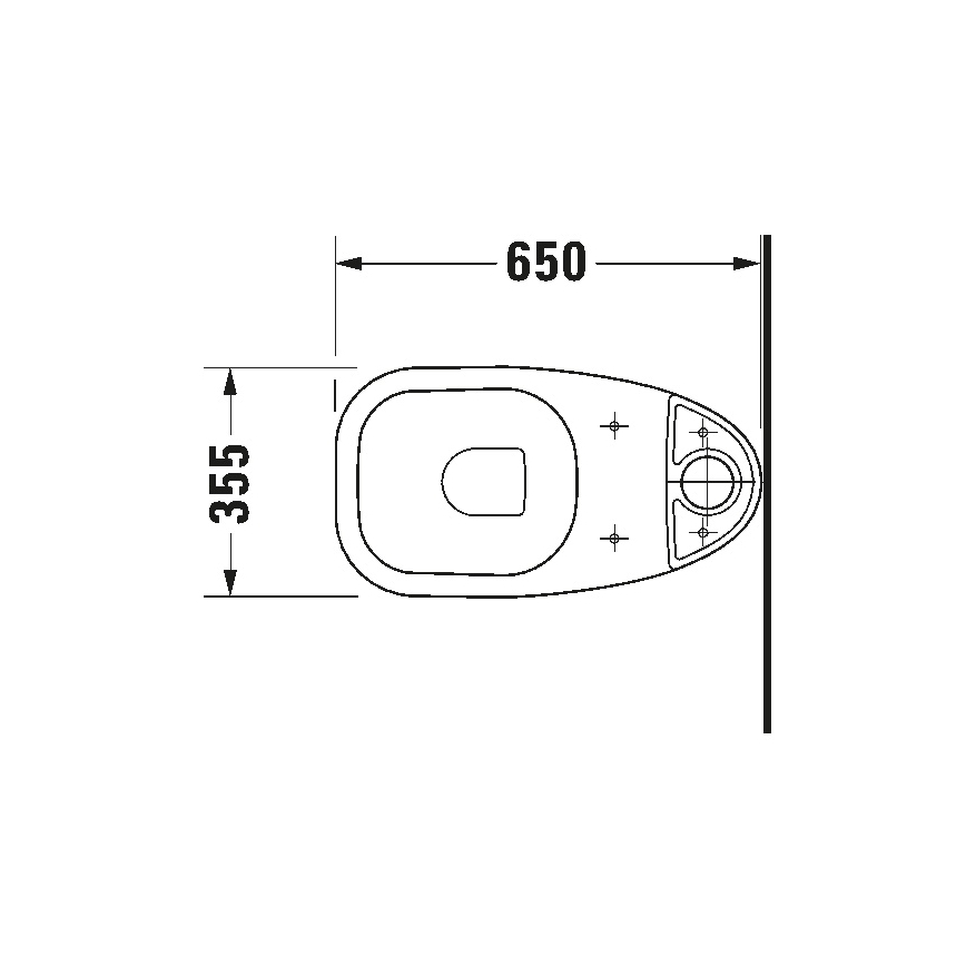 Duravit 21110100002 - Kombinált WC D-CODE kerámia/fényes fehér