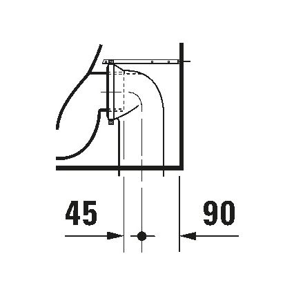 Duravit 21150900002 - Padlóra szerelhető WC D-CODE kerámia/fényes fehér