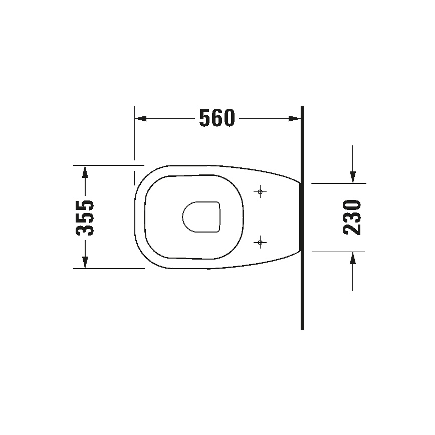 Duravit 21150900002 - Padlóra szerelhető WC D-CODE kerámia/fényes fehér