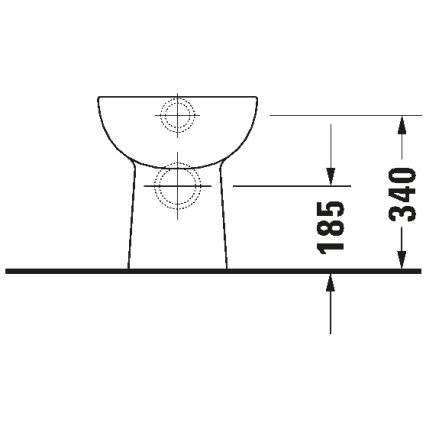Duravit 21150900002 - Padlóra szerelhető WC D-CODE kerámia/fényes fehér
