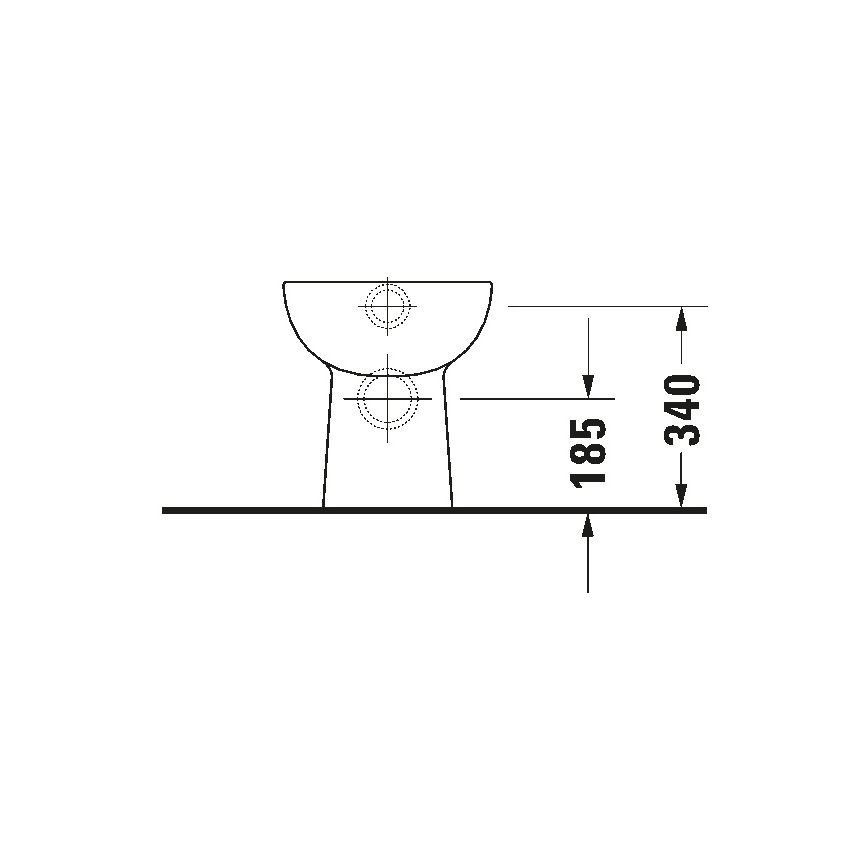 Duravit 21150900002 - Padlóra szerelhető WC D-CODE kerámia/fényes fehér