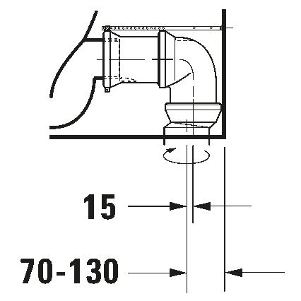 Duravit 21180900002 - Kompakt WC D-CODE kerámia/fényes fehér
