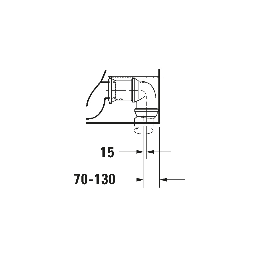 Duravit 21180900002 - Kompakt WC D-CODE kerámia/fényes fehér