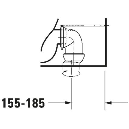Duravit 21180900002 - Kompakt WC D-CODE kerámia/fényes fehér