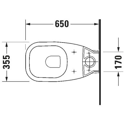 Duravit 21180900002 - Kompakt WC D-CODE kerámia/fényes fehér