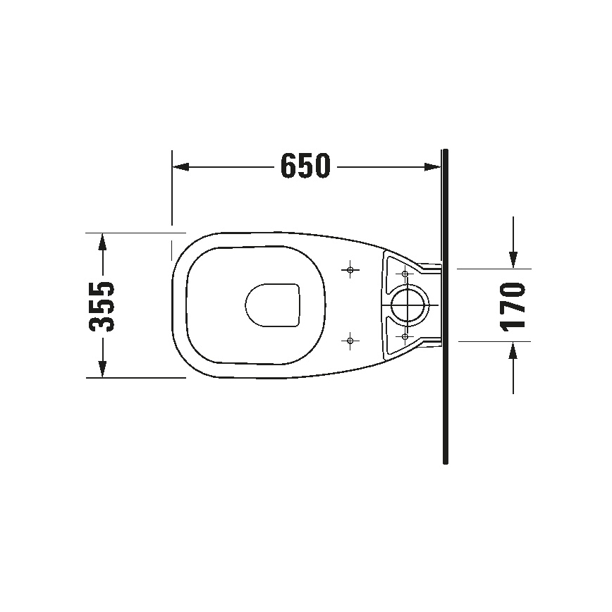 Duravit 21180900002 - Kompakt WC D-CODE kerámia/fényes fehér