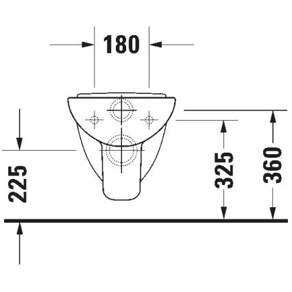 Duravit 22110900002 - Függesztett WC D-CODE kerámia/fényes fehér