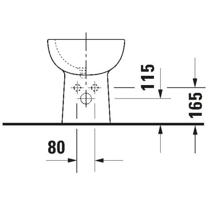 Duravit 22411000002 - Álló bidé D-CODE 35,5x52,5 cm kerámia/fényes fehér
