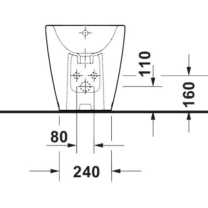 Duravit 2294100000 - D-NEO álló bidé, kerámia, fényes fehér