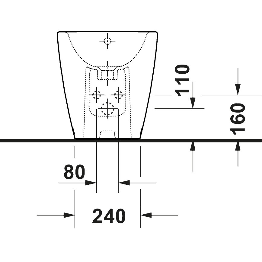 Duravit 2294100000 - D-NEO álló bidé, kerámia, fényes fehér