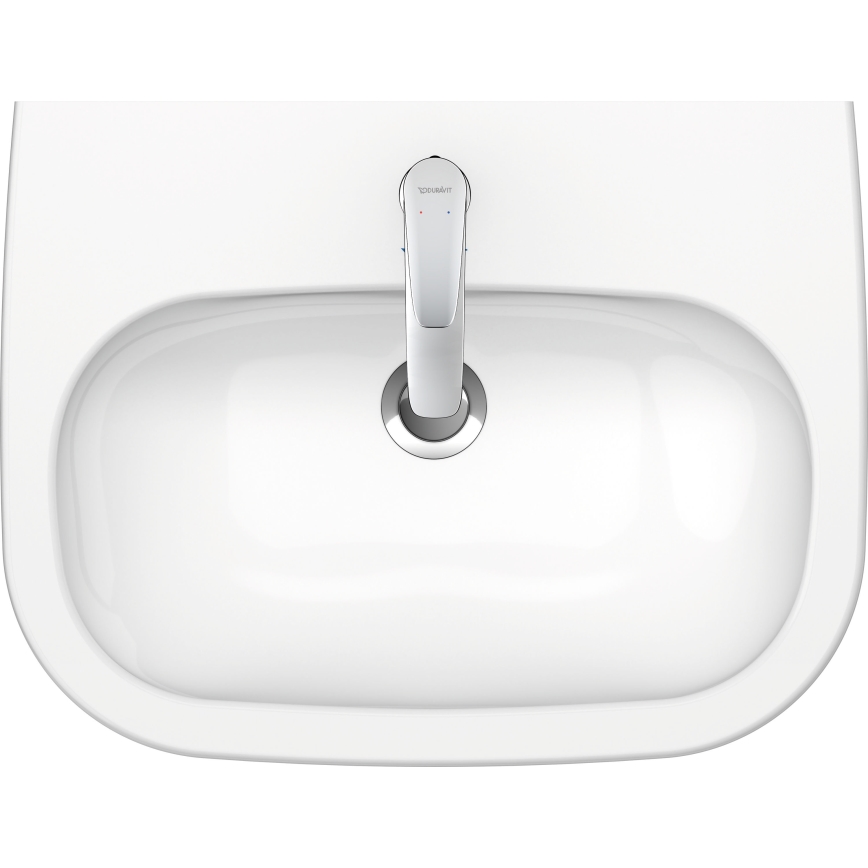 Duravit 23106000002 - D-CODE falra szerelhető mosdó 60x46 cm, kerámia, fényes fehér