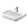 Duravit 23106500002 - D-CODE fali mosdó 65x50 cm, kerámia/fényes fehér