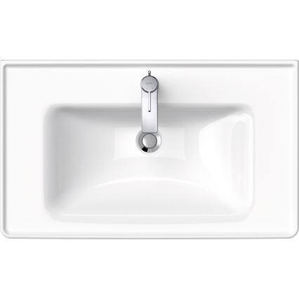 Duravit 2367800000 - Falra szerelhető D-NEO mosdó 80x48 cm, kerámia, fényes fehér