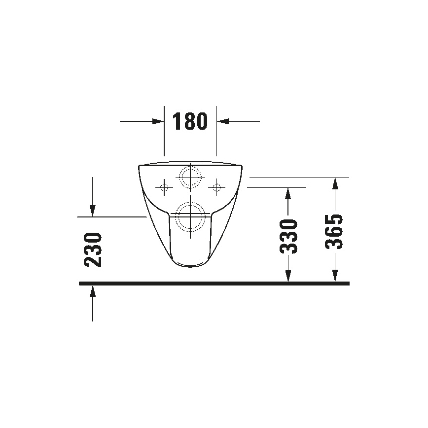 Duravit 25700920002 - Függesztett perem nélküli WC D-CODE kerámia/fényes fehér