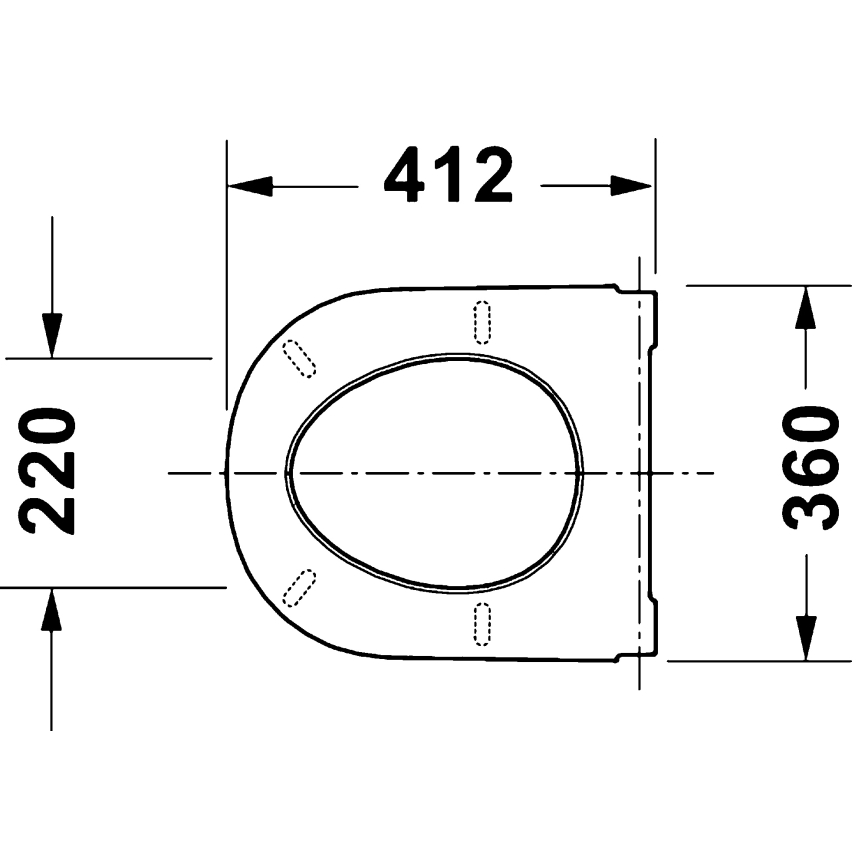 Duravit 28310000 - WC-ülőke D-CODE 37,4x42 cm fehér