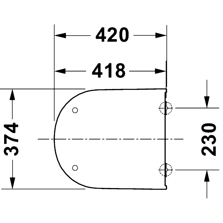 Duravit 28310000 - WC-ülőke D-CODE 37,4x42 cm fehér