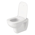 Duravit 45350900A1 - D-CODE fali WC, SoftClose lassan záródó ülőkével, kerámia/fényes fehér