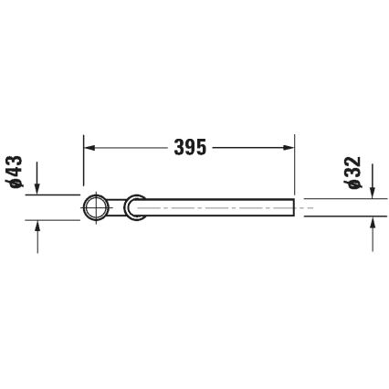 Duravit 50260000 - UNIVERSAL mosdószifon, fényes króm
