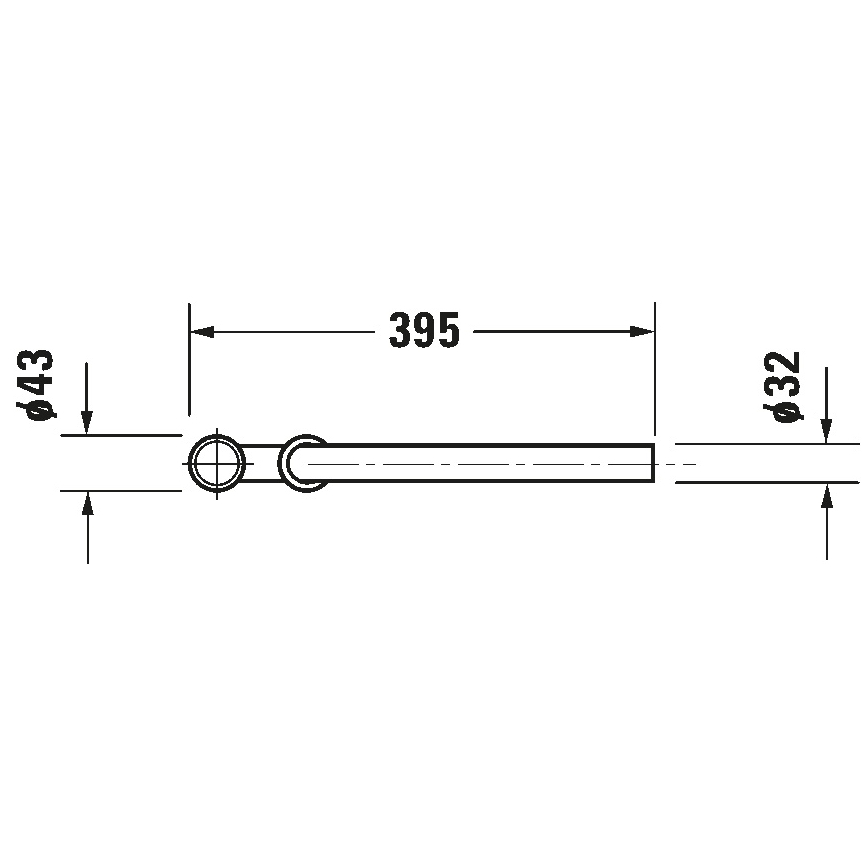 Duravit 50260000 - UNIVERSAL mosdószifon, fényes króm
