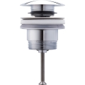 Duravit 50521000 - Mosdó leeresztő PUSH-OPEN, átm. 6,3 cm, fényes króm