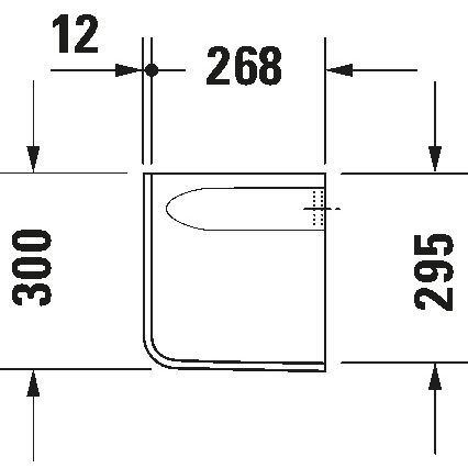 Duravit 8571800002 - Szifontakaró D-CODE 30x26,8 cm kerámia/fényes fehér