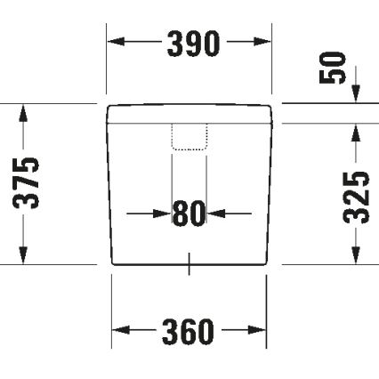 Duravit 927000004 - WC-öblítőtartály D-CODE 6/3l kerámia/fehér