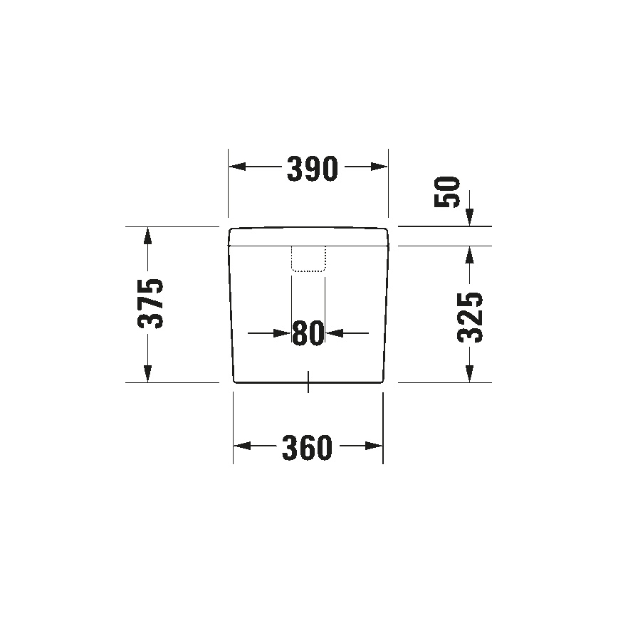 Duravit 927000004 - WC-öblítőtartály D-CODE 6/3l kerámia/fehér