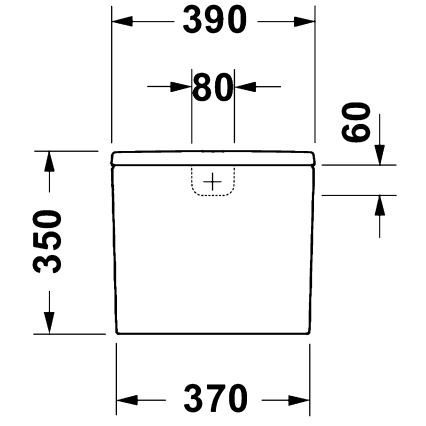 Duravit 9530000852 - WC-öblítőtartály D-CODE 4,5/3l kerámia/fehér