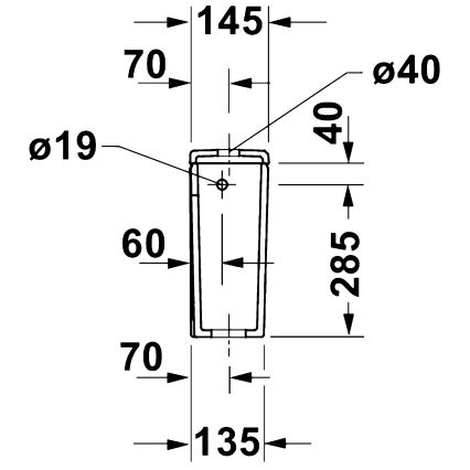Duravit 9530000852 - WC-öblítőtartály D-CODE 4,5/3l kerámia/fehér