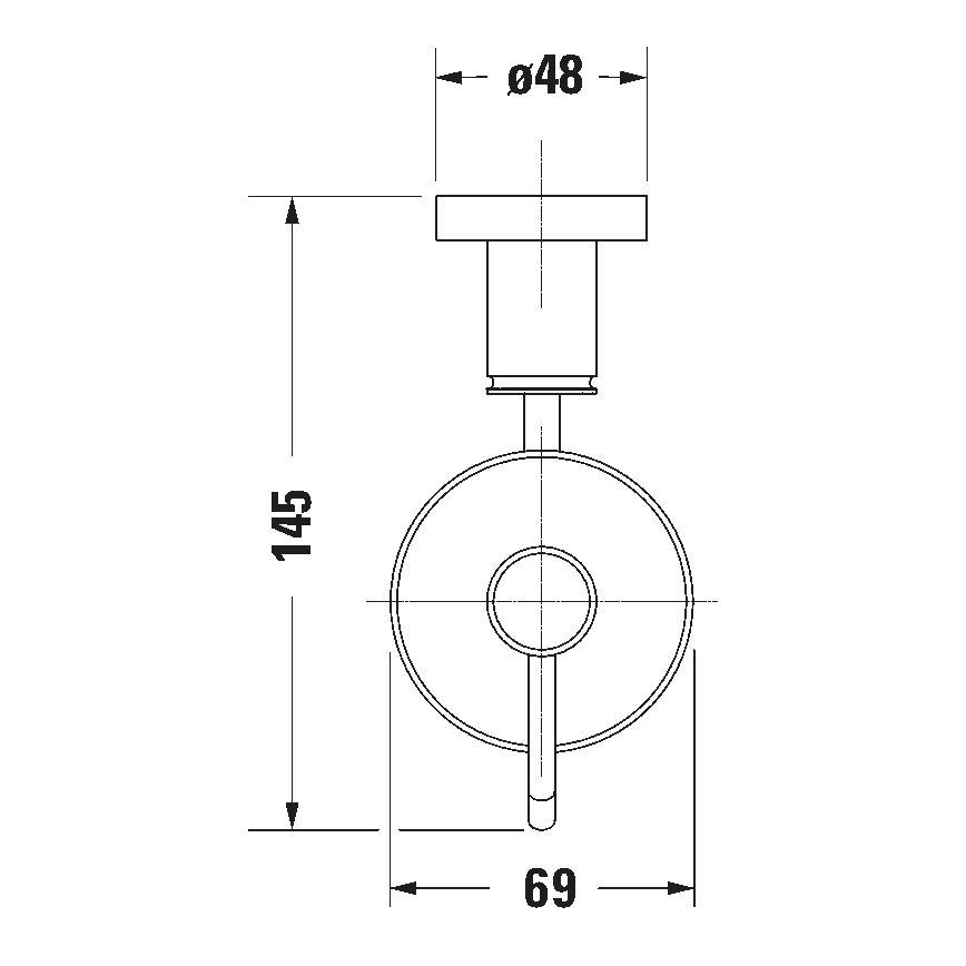 Duravit 99161000 -Falra szerelhető szappanadagoló D-CODE 390 ml matt üveg/fényes króm