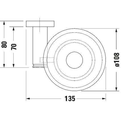 Duravit 99181000 - D-CODE jobb oldali fali szappantartó, fényes króm