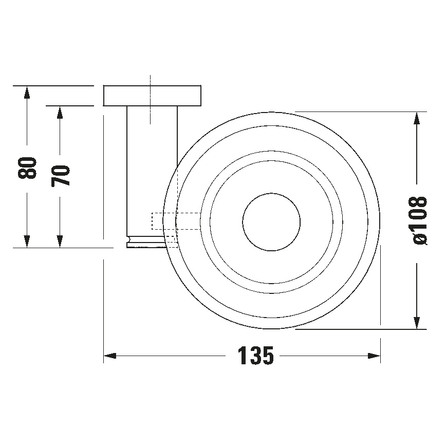 Duravit 99181000 - D-CODE jobb oldali fali szappantartó, fényes króm