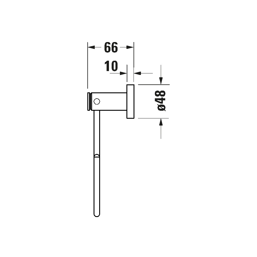 Duravit 99211000 - Fali törölközőtartó D-CODE fényes króm