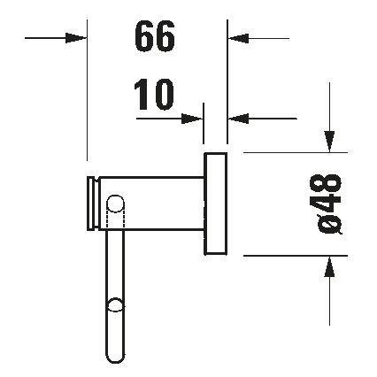 Duravit 99264600 - D-CODE matt fekete WC-papírtartó