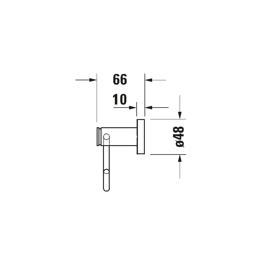 Duravit 99264600 - D-CODE matt fekete WC-papírtartó