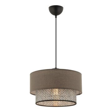 ECHO kábeles függeszték 1xE27/60W/230V barna/szürke