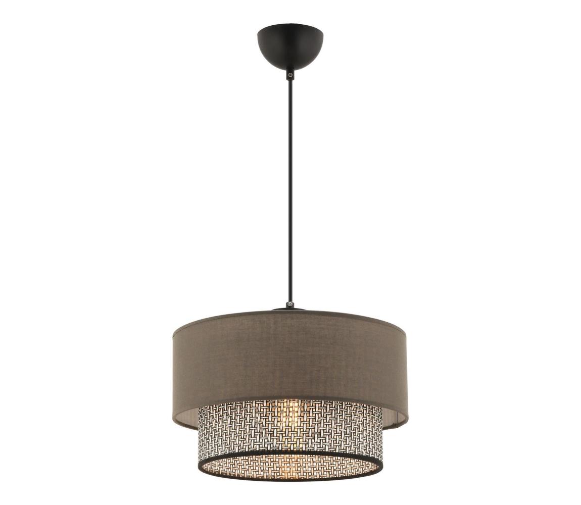 ECHO kábeles függeszték 1xE27/60W/230V barna/szürke 390FLH2506