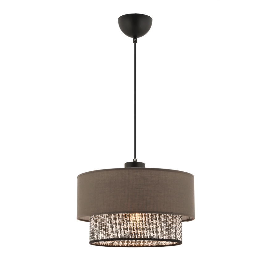 ECHO kábeles függeszték 1xE27/60W/230V barna/szürke